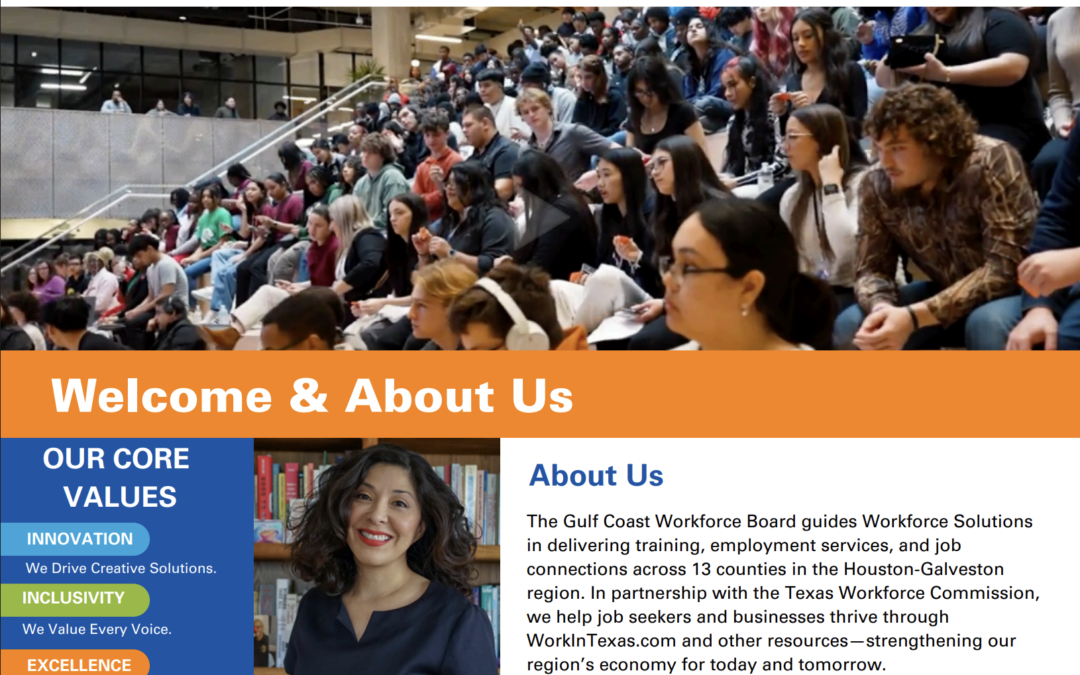 Gulf Coast Workforce Board Newsletter Issue 1